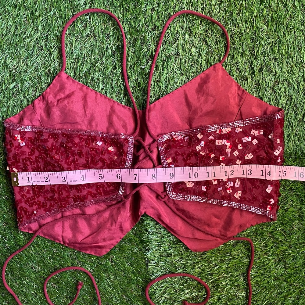 Red Sequin Top - Picture 16 of 16